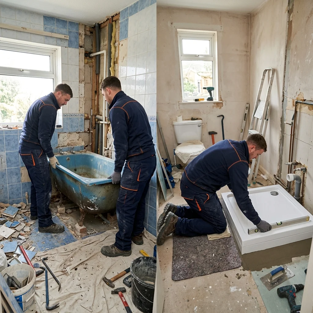 Bad vervangen voor douche
